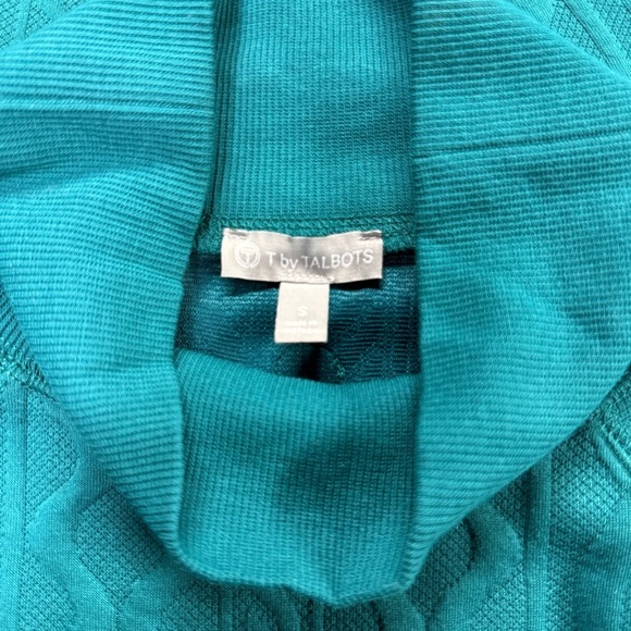 Talbots Teal Cable Knit Sweater - Picture 3 of 3